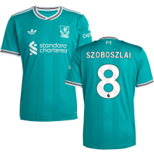 SZOBOSZLAI #8 LFC 1:1 Quality Third Green Fans Soccer Jersey 2025/26 (League Font 联赛字体 ) ★★
