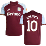 BUENDIA #10 Aston Villa Home Fans Soccer Jersey  2025/26 (UCL Font 欧冠字体 ) ★★
