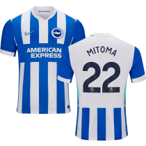 MITOMA #22 Brighton Home Fans Soccer Jersey 2025/26 (League Font 联赛字体 ) ★★