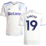 SANCHO #19 Aston Villa Third Fans Soccer Jersey 2025/26 (League Font 联赛字体 ) ★★