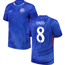 ENZO #8 CFC 1:1 Quality Home Blue Fans Soccer Jersey 2025/26  (UCL Font 欧冠字体 ) ★★