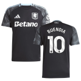 BUENDIA #10 Aston Villa Away Black Fans Soccer Jersey 2025/26 (League Font 联赛字体 ) ★★