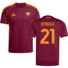 DYBALA #21 Roma 1:1 Quality Home Red Fans Soccer Jersey 2025/26 ★★