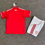 2025/26 Nottingham Forest Home Red Kids Soccer Jersey 胸前带广告