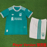 2025/26 LFC Third Green Kids Player Version Kids Soccer Jersey 球员版童装