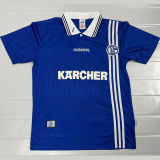 1996/1997 Schalke 04 Home Blue Retro Soccer Jersey