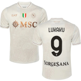 LUKAKU#9  Napoli 1:1 Quality AwayFans Jersey 2025/26 (Have Champion Patch 胸前章 And SORGESANA 号下广告)★★