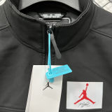 2026/27 Jordan Flight Black Outdoor Jacket # 立领RK907 不带帽