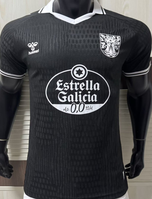 2025 Celta 100th Anniversary Edition Black Player Version Soccer Jersey