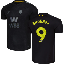 BROBBEY #9 Sunderland Third Black Fans Soccer Jersey 2025/26 (League Font 联赛字体 ) ★★