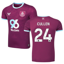 CULLEN #24 Burnley Home Fans Soccer Jersey 2025/26 (League Font 联赛字体 ) ★★