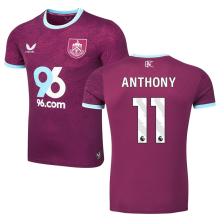 ANTHONY #11 Burnley Home Fans Soccer Jersey 2025/26 (League Font 联赛字体 ) ★★