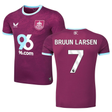 BRUUN LARSEN #7 Burnley Home Fans Soccer Jersey 2025/26 (League Font 联赛字体 ) ★★