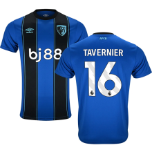 TAV ERNIER #16 Bournemouth Away Fans Soccer Jersey 2025/26 (League Font 联赛字体 )