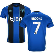 BROOKS #7 Bournemouth Away Fans Soccer Jersey 2025/26 (League Font 联赛字体 )