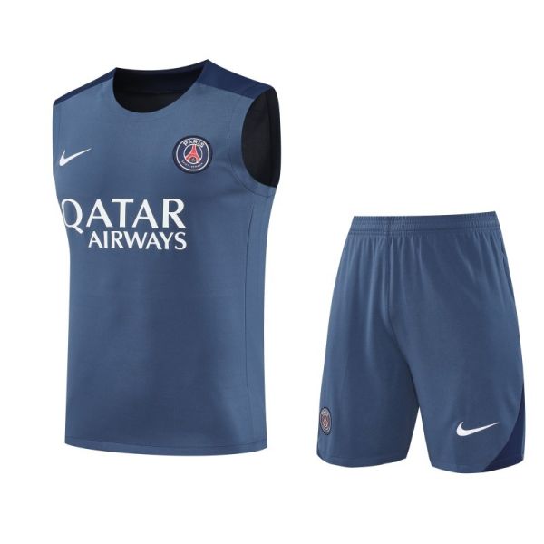 2025/26 PSG Baby Blue Vest Training Jersey(A Set)