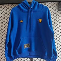 2026 M Utd Blue Retro Style Hoody