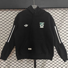 2026 LFC Black Hoody 白三边 黑色