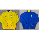 2026 Brazil Yellow And Blue Reversible Windbreaker 双面
