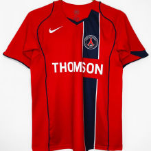 2004/2005 PSG Away Red Retro Soccer Jersey