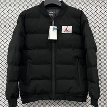 2026/27 Jordan Flight Black Baseball Cotton Windbreaker Jacket BQ7706  红标