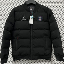 2026/27 PSG x Jordan Black Baseball Cotton Windbreaker Jacket BQ7702 蓝标
