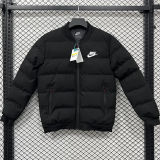 2026/27 NK Black Baseball Cotton Windbreaker Jacket BQ7708 白标
