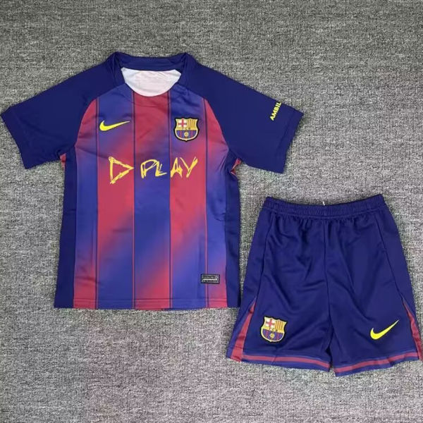 2025/26 BA x Play Home Kids Soccer Jersey  胸前新广告