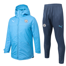 2026 Man City Blue Cotton Jacket （A Set）
