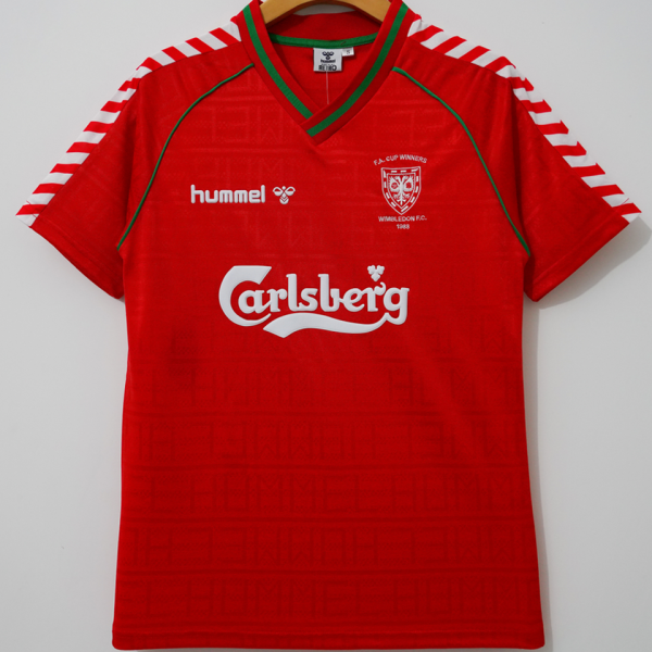 1988/1989 Wimbledon Away Red Retro Soccer Jersey 温布尔登