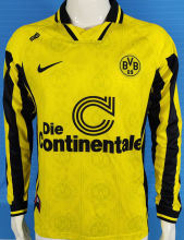 1996/1997 BVB Home Yellow Retro Long Sleeve Soccer Jersey