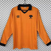 1980/1981 Wolves Home Yellow Retro Long Sleeve Soccer Jersey
