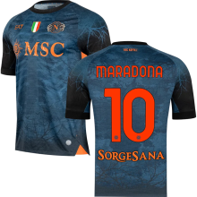 MARADONA #10 Napoli Napoli Halloween Jersey 2025/26 (Have Champion Patch 胸前章 And SORGESANA 号下广告)★★