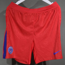 2025/26 PSG Third Red Player Version Shorts Pants 球员版