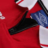 1998/1999 M Utd Home Retro Kids Long Sleeve Soccer Jersey