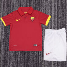 2014/2015 Roma Home Red Kids Retro Soccer Jersey