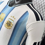 2026/27 Argentina Home Player Version Long Sleeve Soccer Jersey  背上有1893