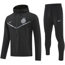 2026 In Milan Black Windbreaker Jacket  （A Set）