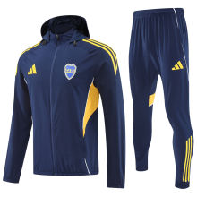 2026 Boca Sapphire Blue Windbreaker Jacket  黄三边（A Set）