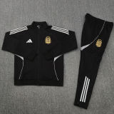 2026 Argentina Black Jacket Tracksuit