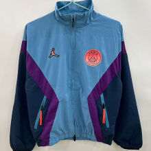 2026 PSG Fashion Light Blue Windbreaker