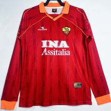 1999/2000 Roma Home Retro Long Sleeve Soccer Jersey