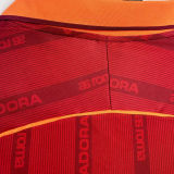 1999/2000 Roma Home Retro Long Sleeve Soccer Jersey
