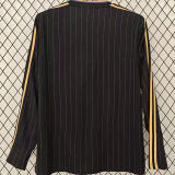 2025/26 M Utd Black Retro Style Fans Long Sleeve Soccer Jersey