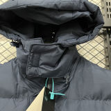 2026/27 AD Royal Blue Cotton Vest Jacket J5501 宝蓝色带帽