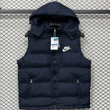 2026/27 NK Royal Blue Cotton Vest Jacket J5503 宝蓝色带帽
