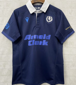 2026 Scotland 100th Anniversary Edition Royal Blue Rugby Jersey 苏格兰