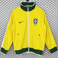 2010/2011 Brazil Home Yellow Retro Windbreaker