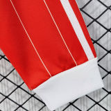 1982/1984 Nottingham Home Red Retro Long Sleeve Soccer Jersey