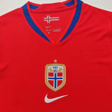 2026/27 Norway Hoem Red Fans Soccer Jersey